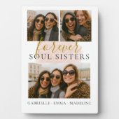 フォトコラージフォーエバーソウルシスターフレンドシップギフト フォトプラーク (正面)