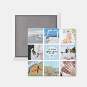 フォトコラージマグネット結婚式の引き出物シーシェル マグネット (正面/裏面)