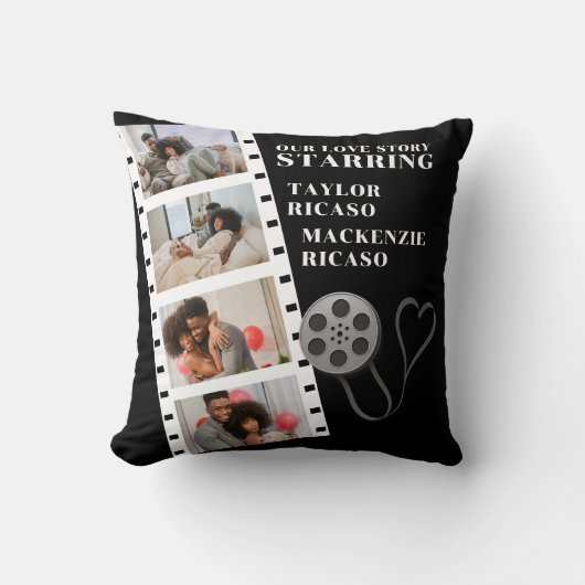 フォトコラージムービストリッパーソナライズされたプDIYカスタム クッション (正面)