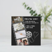 フォトコラージムービーストリップサンキューカード セーブザデート (スタンド正面)