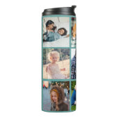 フォトコラージモノグラムパーソナライズされたグモダンリーン タンブラー (回転左)