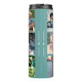 フォトコラージモノグラムパーソナライズされたグモダンリーン タンブラー (裏面)