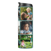 フォトコラージモノグラムパーソナライズされたグモダンリーン タンブラー (回転右)