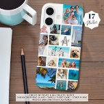 フォトコラージモノグラム名17写真ホワイト iPhone 16ケース<br><div class="desc">様々な形状とサイズの写真コラージュとパーソナライズされた、イニシャル上のモノグラムと名前の上のスクリプトのフォントで写真の17本の写真のバックグランドカラーの携帯電話のケース上のカスタム17。変更： EDITで文字フォントのスタイルと色と背景色を変更する。電話のオプション：サンプルはApple iPhone 16で「Kolly There」ケースと共に表示され、他の電話モデルやケーススタイルは注文ページで利用可能である。アシスタンス：救済デザインの変更やカスタマイズ、色の変更、サイズ変更、他の製品へのデザインの転送など連絡、Zazzle Chat MESSAGEタブでデザイザのBEFORE ORDERINGまたは電子メールmakeitaboutyoustore@gmail.comを使用して行う。</div>