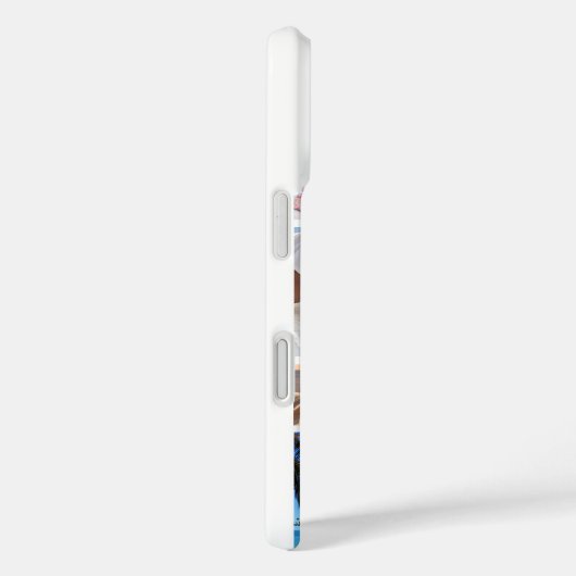 フォトコラージモノグラム名17写真ホワイト Case-Mate iPhoneケース (裏面 / 右)