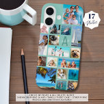 フォトコラージモノグラム名17写真ミントグリーン iPhone 16ケース<br><div class="desc">17枚の写真運はお気に入りの、さまざまな形状とサイズの写真コラージュとモノグラムと名前のイニシャル上のスクリプトのフォントにパーソナライズされた(ミントの緑、ターコイズとティール（緑がかった色）の色合いで表示)、このの背景の色の携帯電話のケースに。EDIT[編集]コマンドでフォントスタイルと色および背景色を変更する。電話のオプション：サンプルはApple iPhone 16で「Kolly There」ケースと共に表示され、他の電話モデルやケーススタイルは注文ページで利用可能である。アシスタンス：救済デザインの変更やカスタマイズ、色の変更、サイズ変更、他の製品へのデザインの転送など連絡、Zazzle Chat MESSAGEタブでデザイザのBEFORE ORDERINGまたは電子メールmakeitaboutyoustore@gmail.comを使用して行う。</div>