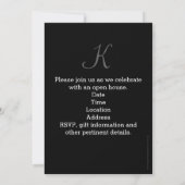 フォトコラージモノグラム高校卒業 招待状 (裏面)