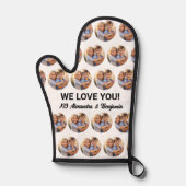 フォトコラージュあなたのテキスト、グリル、シェフ、ベーカーカスタム 鍋つかみ (正面)