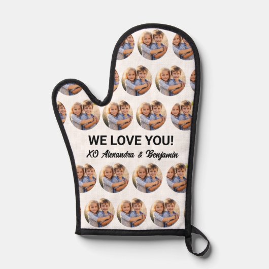 フォトコラージュあなたのテキスト、グリル、シェフ、ベーカーカスタム 鍋つかみ (正面)