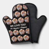 フォトコラージュあなたのテキスト、グリル、シェフ、ベーカーカスタム 鍋つかみ (正面/裏面)