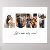 フォトコラージュおばさんポスター ポスター (正面)