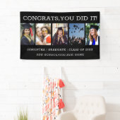 フォトコラージュおめでとう5名2023年卒業 横断幕 (インサイチュ)