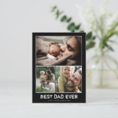 フォトコラージュお父モダンさんの日はがき3枚 ポストカード (スタンド正面)