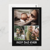 フォトコラージュお父モダンさんの日はがき3枚 ポストカード (正面/裏面)