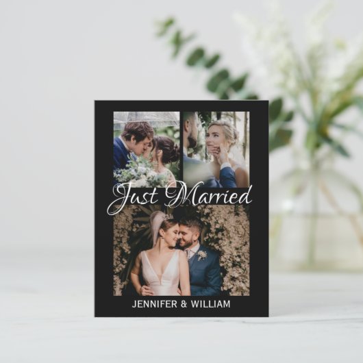 フォトコラージュたった今結婚しました結婚の発表 (スタンド正面)