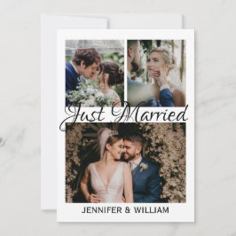 フォトコラージュたった今結婚しました結婚の発表 招待状