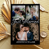 フォトコラージュたった今結婚しました結婚の発表 招待状