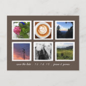 フォトコラージュで日付を保存 案内ポストカード (正面)