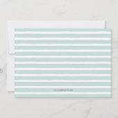 フォトコラージュで日付フラットカードを保存 |淡い水色 セーブザデート (裏面)