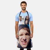 フォトコラージュで顔を エプロン (着用した状態)