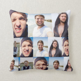 フォトコラージュで顔を クッション