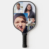 フォトコラージュで顔を ピックルボールラケット (正面)