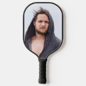 フォトコラージュで顔を ピックルボールラケット (裏面)