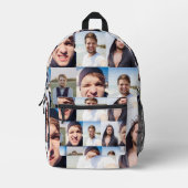 フォトコラージュで顔を プリントバックパック (正面)