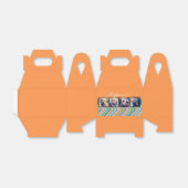 フォトコラージュとオレンジとティール（緑がかった色）山形 フェイバーボックス (折り畳みなし)