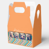 フォトコラージュとオレンジとティール（緑がかった色）山形 フェイバーボックス (オープン)