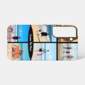 フォトコラージュとカスタム文字パーソナライズされた SAMSUNG GALAXYケース (裏面横)