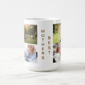フォトコラージュとマザーズ最高のカスタム コーヒーマグカップ (中央)