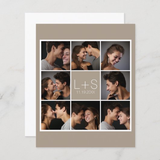 フォトコラージュとモノグラムフライヤー (正面/裏面)