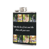 フォトコラージュと文字のカスタマイズ フラスク (左)