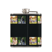 フォトコラージュと文字のカスタマイズ フラスク (裏面)