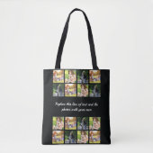 フォトコラージュと文字のトートバッグをカスタマイズ トートバッグ (正面)