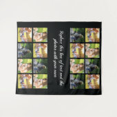 フォトコラージュと文字の作成 タペストリー (正面(横))