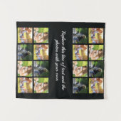 フォトコラージュと文字の作成 タペストリー (正面(横))