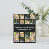 フォトコラージュと文字の招待 招待状 (スタンド正面)