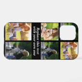 フォトコラージュと文字ケースメイトフォンのカスタマイズ iPhoneケース (裏面横)