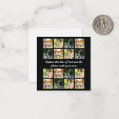 フォトコラージュと文字ノートカードの個人用設定 ノートカード (正面/裏面インサイチュ)