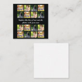 フォトコラージュと文字ノートカードの個人用設定 ノートカード (正面/裏面)