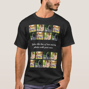 フォトコラージュと文字Tシャツのカスタマイズ Tシャツ