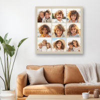 フォトコラージュと9つの正方形の写真 – Taupe