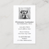 フォトコラージュと9つの正方形の写真 – Taupe 名刺 (裏面)