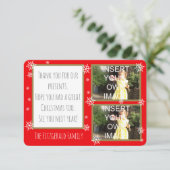 フォトコラージュのカスタムパーソナライズされた、 サンキューカード (スタンド正面)