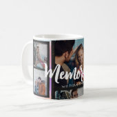フォトコラージュのカップルのロマンチックモダンなエレガント5 コーヒーマグカップ (正面左)