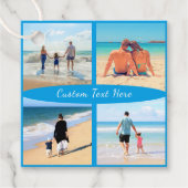 フォトコラージュのギフトラベルとカスタム文字 フェイバータグ (正面)