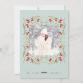 フォトコラージュのクリスマスおもしろいカラフルの喜び シーズンカード (裏面)