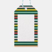 フォトコラージュのクリスマスレインボーカラフルブライトホー ギフトタグ (裏面)